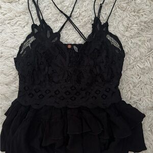 Free people boho lace top